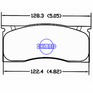 DODGE Dart 6Cyl 8Cyl PLYMOUTH Valiant Brake pad FMSI:730-D11 OEM:C5ZZ-2001-B, F11